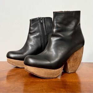Rachel Comey Petra wooden heel leather ankle boots